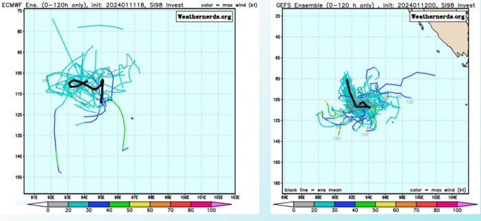 MODEL GUIDANCE INDICATES  INCREASING PROBABLILITY OF DEVELOPMENT ALONG A SOUTHEASTWARD TRACK  OVER THE MEDIUM RANGE.