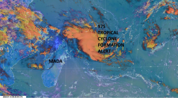 Invest 97S: Tropical Cyclone Formation Alert issued, intensifying while approaching MAURITIUS/REUNION islands//Invest 98S//1209utc