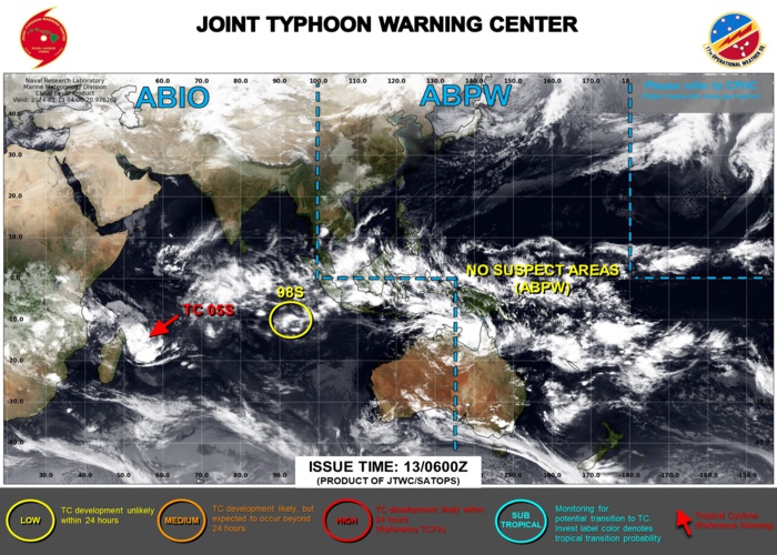 JTWC IS ISSUING 12HOURLY WARNINGS AND 3HOURLY SATELLITE BULLETINS ON TC 05S(BELAL).