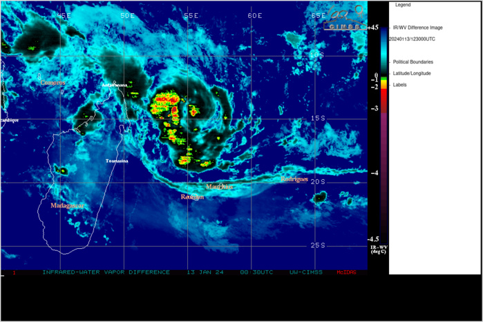 SATELLITE ANALYSIS, INITIAL POSITION AND INTENSITY DISCUSSION: ANIMATED MULTISPECTRAL SATELLITE IMAGERY (MSI) DEPICTS A RAPIDLY CONSOLIDATING LOW-LEVEL CIRCULATION WITH IMPROVED SPIRAL BANDING AND A COMPACT CENTRAL DENSE OVERCAST (CDO) FEATURE OBSCURING THE LOW-LEVEL CIRCULATION CENTER. HIGH RESOLUTION MICROWAVE IMAGERY HAS BEEN SPARSE BUT A 130953Z ATMS 88.2 GHZ MICROWAVE IMAGE SUPPORTS THE INITIAL POSITION WITH MEDIUM CONFIDENCE. THIS MICROWAVE IMAGE SHOWS DEEP CONVECTIVE BANDING PRIMARILY OVER THE WESTERN SEMICIRCLE WITH A DEVELOPING INNER CORE AND POSSIBLE EYEWALL OVER THE WESTERN QUADRANT. THE INITIAL INTENSITY IS ASSESSED AT 55 KNOTS BASED ON THE PGTW, KNES SUBJECTIVE DVORAK ESTIMATES. CIMSS OBJECTIVE INTENSITY ESTIMATES ARE GENERALLY LOWER AND RANGE FROM 46-51 KNOTS. A SENTINEL-1A SAR PASS IS SCHEDULED AT 131500Z BUT IS EXPECTED TO MISS THE CENTER.