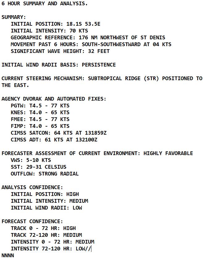 Intensifying TC 05S(BELAL) is forecast to hit REUNION island as a very dangerous CAT 3 US  by 36h// Invest 98S// 1403utc