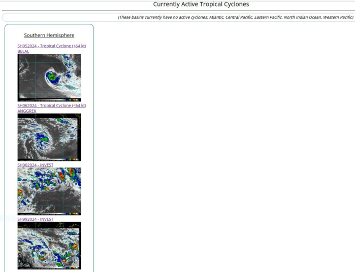 TC 05S(BELAL)// TC 06S(ANGGREK)//Invest 90P//Invest 99S// 3 Week Tropical Cyclone Formation Probability//1809utc TC 05S(BELAL)// TC 06S(ANGGREK)//Invest 90P//Invest 99S// 3 Week Tropical Cyclone Formation Probability//1809utc