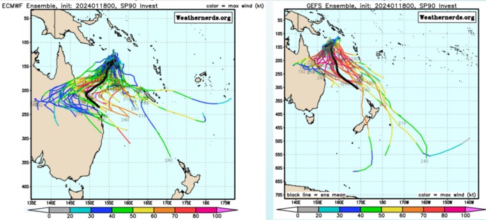 GLOBAL MODELS ARE IN AGREEMENT THAT 90P WILL TRACK NORTHEAST OVER THE NEXT 48 HOURS AS IT STEADILY DEVELOPS. GLOBAL MODELS ARE IN AGREEMENT THAT 90P WILL TRACK NORTHEAST OVER THE NEXT 48 HOURS AS IT STEADILY DEVELOPS.