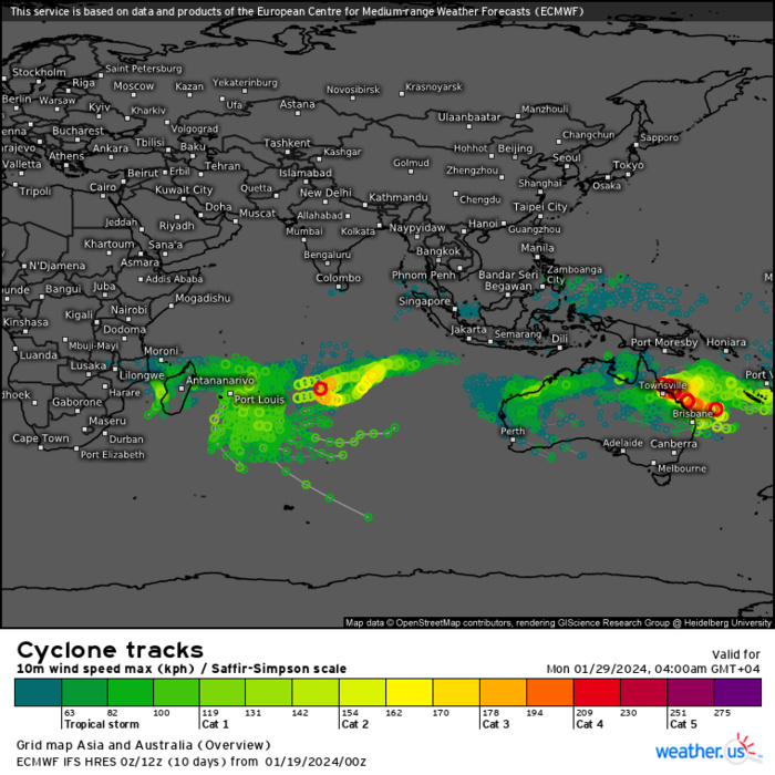 TC 05S(BELAL) Final Warning//TC 06S(ANGGREK) near Typhoon Intensity//Invest 90P upgraded//Invest 91S//1909utc