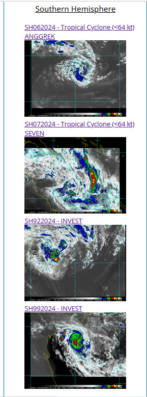 TC 06S(ANGGREK)// TC 07P// Invest 92S// Invest 99S// 2309utc updates