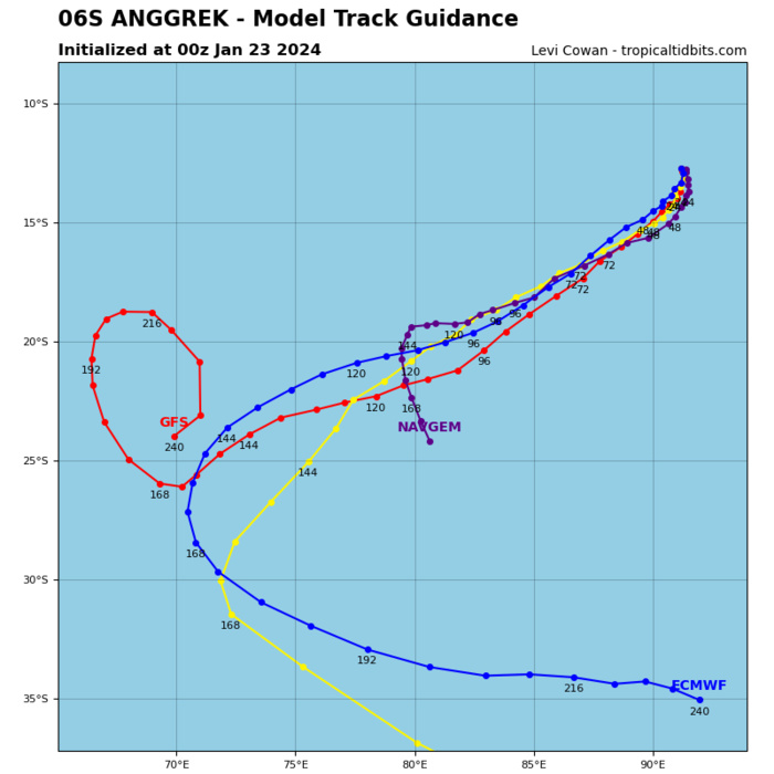 TC 06S(ANGGREK)// TC 07P// Invest 92S// Invest 99S// 2309utc updates