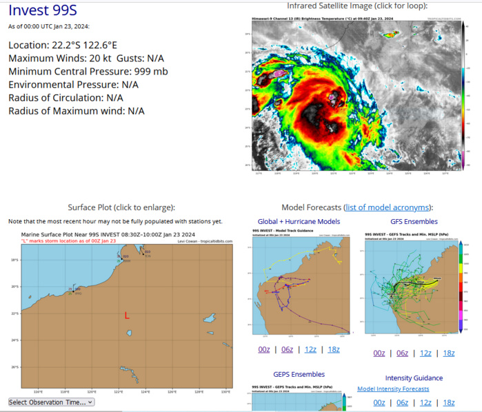 TC 06S(ANGGREK)// TC 07P// Invest 92S// Invest 99S// 2309utc updates