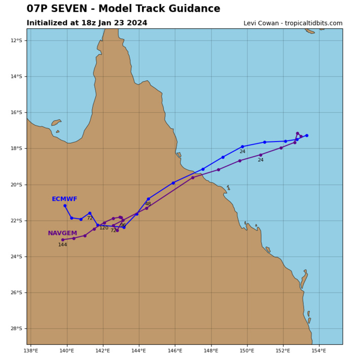 TC 07P intensifying//TC 06S(ANGGREK) re-intensifying//TCFA issued for Invest 92S//3 Week Tropical Cyclone Formation Probability//2403utc