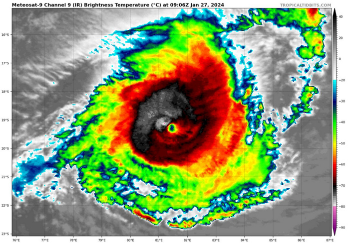 Intense TC 06S(ANGGREK) peaking at CAT 4 US within 36h//TC 08S(CANDICE) Final Warning//ECMWF 10 Day Stom Tracks//2709utc