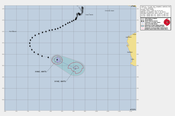  Long-lived ex CAT 4 06S(ANGGREK)// TC 09S update// Invest 93W// Invest 94P//3 Week Tropical Cyclone Formation Probability//3109utc