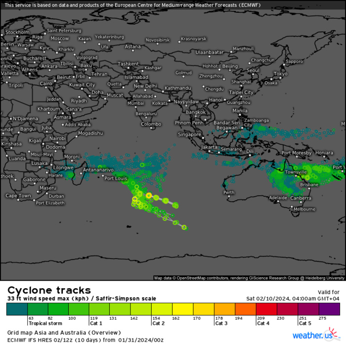  Long-lived ex CAT 4 06S(ANGGREK)// TC 09S update// Invest 93W// Invest 94P//3 Week Tropical Cyclone Formation Probability//3109utc
