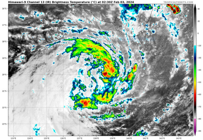 Overland Remnants of TC 07P(KIRRILY)// Invest 95P//Invest 94P//Remnants of TC 09S// 0303utc Overland Remnants of TC 07P(KIRRILY)// Invest 95P//Invest 94P//Remnants of TC 09S// 0303utc