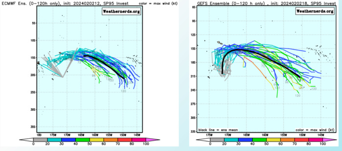 GLOBAL NUMERICAL MODEL GUIDANCE   INDICATES THAT THE SYSTEM WILL TRACK NORTH-NORTHEASTWARD OVER THE  NEXT 24 HOURS AND THEN MAKE A NORTHEASTWARD TURN AT TAU 36.