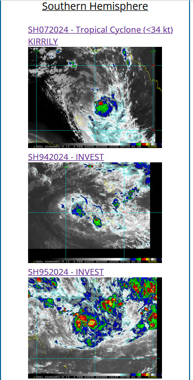 INVEST 95P up-graded to MEDIUM// OVERLAND Remnants of TC 07P(KIRRILY)//INVEST 94P// 0409utc