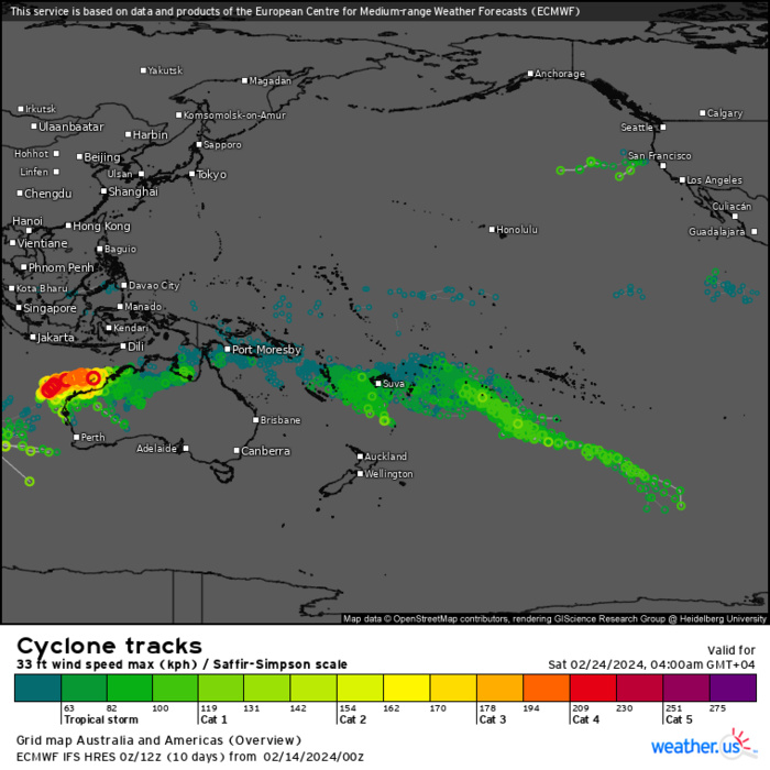 INVEST 90S// INVEST 93S// INVEST 94P//10 DAY ECMWF Storm Tracks//3 Week Tropical Cyclone Formation Probability// 1409utc