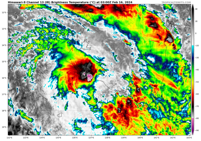 TC 13S(DJOUNGOU) Rapid Intensification possible// TC 14P// TC 15P/ 10 Day ECMWF Storm Tracks// 1603utc TC 13S(DJOUNGOU) Rapid Intensification possible// TC 14P// TC 15P/ 10 Day ECMWF Storm Tracks// 1603utc