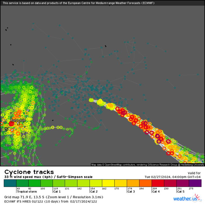 TC 13S(DJOUNGOU) from CAT 1 to CAT 3 in 24h: still intensifying// INVEST 95S up-graded//15P Subtropical//14P overland//1721utc