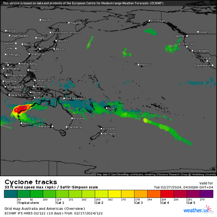 TC 13S(DJOUNGOU) from CAT 1 to CAT 3 in 24h: still intensifying// INVEST 95S up-graded//15P Subtropical//14P overland//1721utc