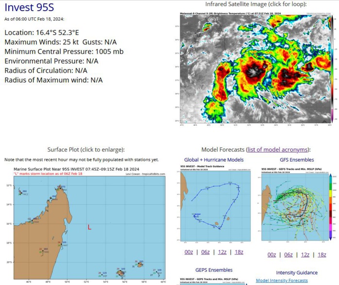 TC 13S(DJOUNGOU) peaks as a powerful CAT 4 US//TCFA issued for INVEST 95S//10 Day ECMWF Storm Tracks//1809utc TC 13S(DJOUNGOU) peaks as a powerful CAT 4 US//TCFA issued for INVEST 95S//10 Day ECMWF Storm Tracks//1809utc
