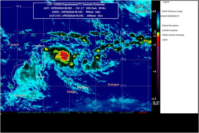 TC 13S(DJOUNGOU) former Super Typhoon now rapidly decaying//TC 16S developing next 72h//10 Day ECMWF Storm Tracks//1910utc