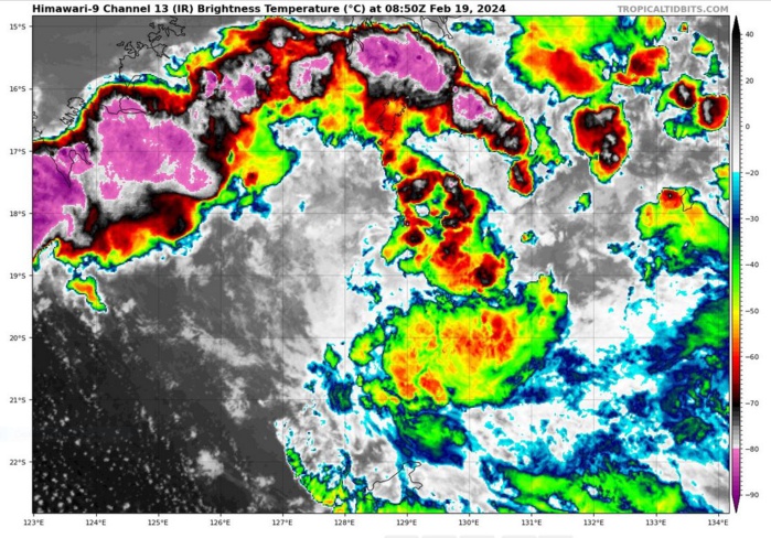 TC 13S(DJOUNGOU) former Super Typhoon now rapidly decaying//TC 16S developing next 72h//10 Day ECMWF Storm Tracks//1910utc TC 13S(DJOUNGOU) former Super Typhoon now rapidly decaying//TC 16S developing next 72h//10 Day ECMWF Storm Tracks//1910utc