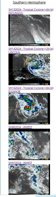 UPDATE: TC 16S(ELEANOR) possible Rapid Intensification next 24/36H while gradually approaching MAURITIUS//TC 14P// 2006utc