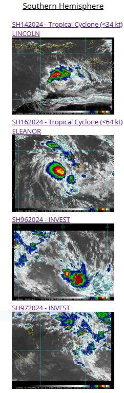 TC 16S(ELEANOR) to intensify next 48h gradually approaching MAURITIUS//TC 14P//3 Week Tropical Cyclone Formation Probability//2103utc