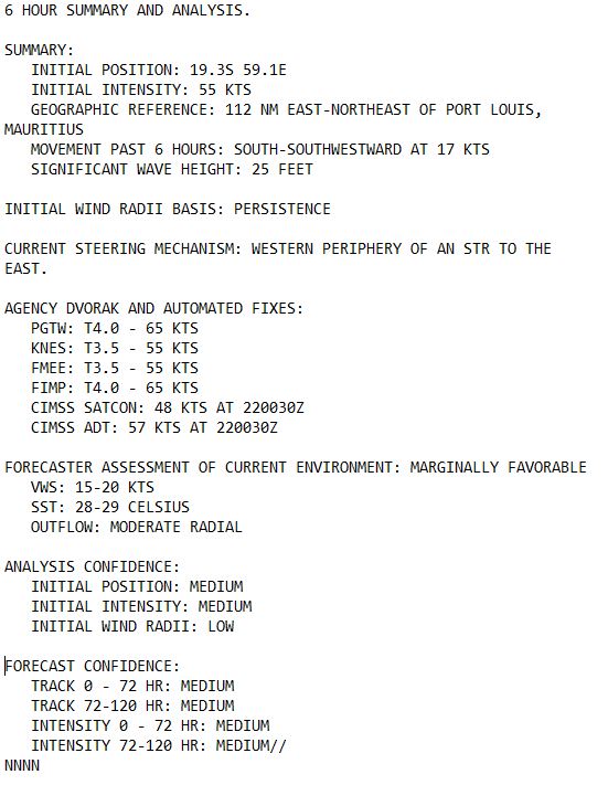 TC 16S(ELEANOR) peaking within 12H tracking East of MAURITIUS// TC 14P(LINCOLN) intensifying gradually next 36H//2203utc