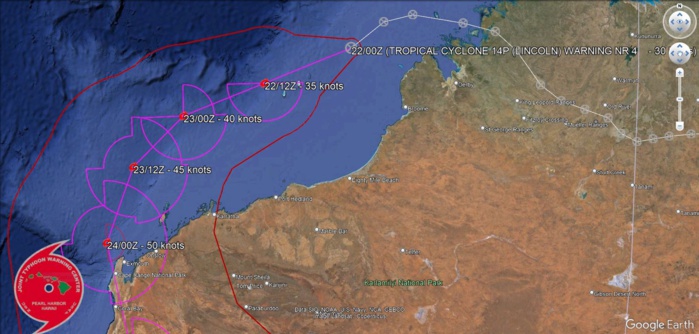 TC 16S(ELEANOR) peaking within 12H tracking East of MAURITIUS// TC 14P(LINCOLN) intensifying gradually next 36H//2203utc TC 16S(ELEANOR) peaking within 12H tracking East of MAURITIUS// TC 14P(LINCOLN) intensifying gradually next 36H//2203utc