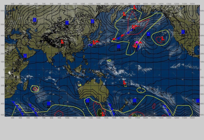 TC 16S(ELEANOR) peakead at 60 Knots now weakening//TC 14P(LINCOLN) intensifying a bit next 24H// 10 Day ECMWF Storm Tracks//2306utc