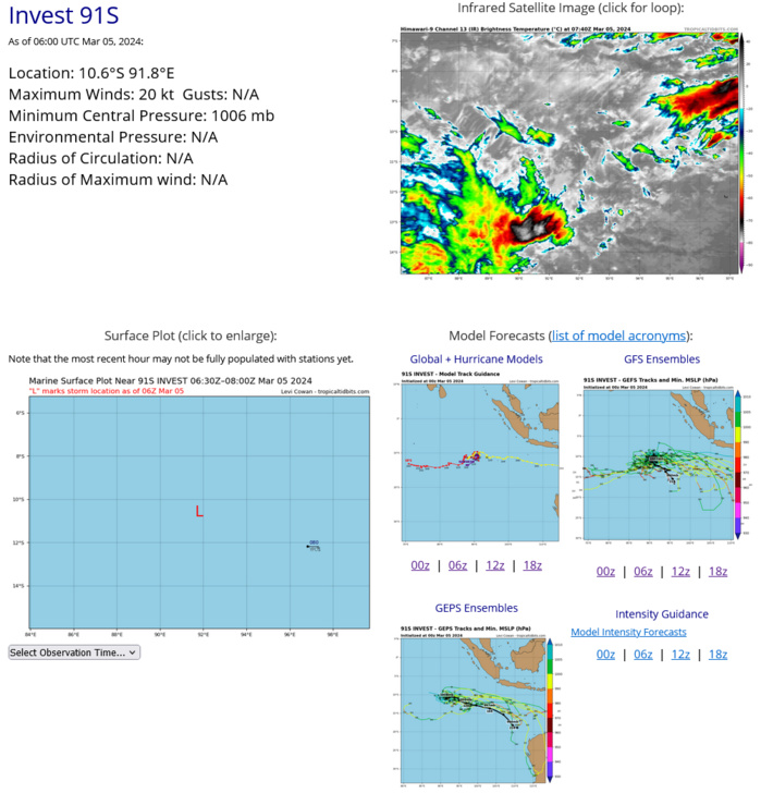 INVEST 90S// INVEST 91S// 0506utc update