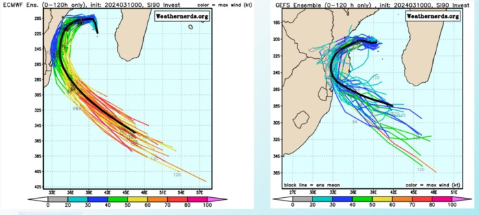 GLOBAL MODELS INDICATE  STEADY CONSOLIDATION AS THE CORE CONTINUES TO RE-MOISTEN, WITH A  GENERALLY WESTWARD TRACK TOWARD THE MOZAMBIQUE COAST OVER THE NEXT 36  HOURS. GLOBAL MODELS INDICATE  STEADY CONSOLIDATION AS THE CORE CONTINUES TO RE-MOISTEN, WITH A  GENERALLY WESTWARD TRACK TOWARD THE MOZAMBIQUE COAST OVER THE NEXT 36  HOURS.