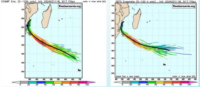 TC 17S(FILIPO) peaked near BEIRA/MOZ to peak again when exiting land//TC 18S to intensify next 5 days//INVEST 93P//INVEST 92P// 1200utc
