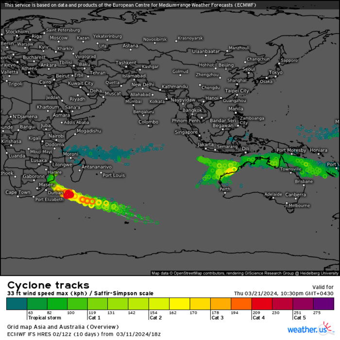 TC 17S(FILIPO) peaked near BEIRA/MOZ to peak again when exiting land//TC 18S to intensify next 5 days//INVEST 93P//INVEST 92P// 1200utc