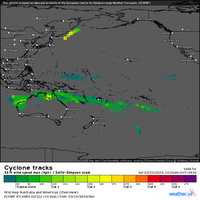 TC 17S(FILIPO) to peak again within 24h//TC 18S to intensify steadily next 5 days//INVEST 94S//INVEST 93P//3 Week Tropical Cyclone Formation Probability//1315utc 