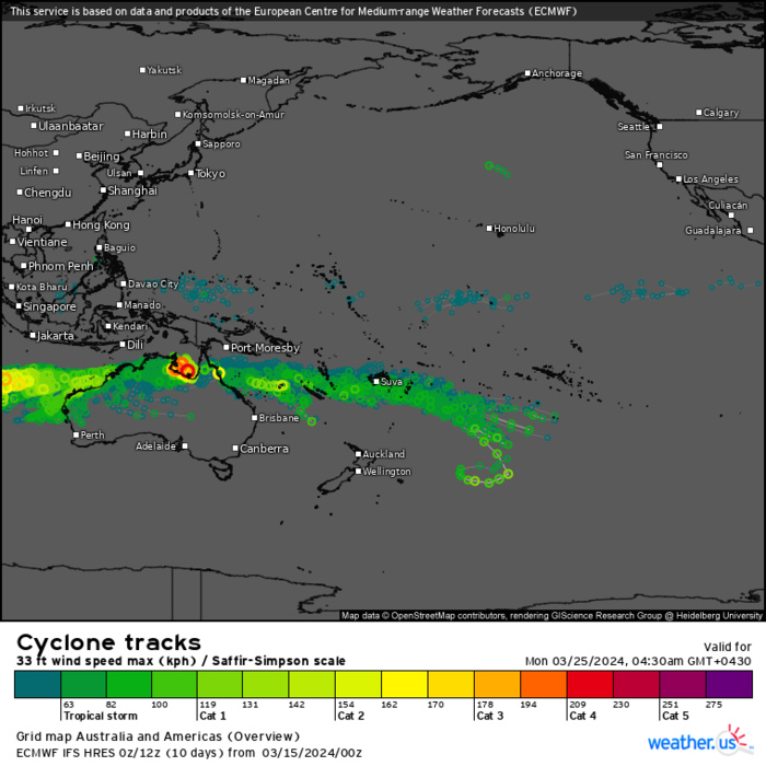 TC 18S struggling but forecast to intensify a bit after 24h// TC 19P to intensify over the GOC next 36/48h// 15/21UTC TC 18S struggling but forecast to intensify a bit after 24h// TC 19P to intensify over the GOC next 36/48h// 15/21UTC