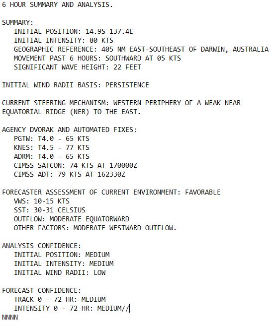 TC 19P(MEGAN) to peak within 12/24H at CAT 2 US crossing the Pellew Group within 24H//TC 18S struggling// 