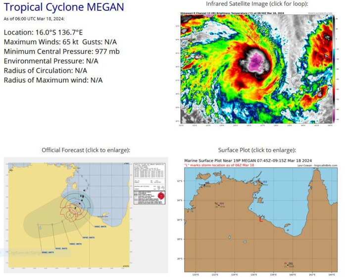 TC 19P(MEGAN) peaked at CAT 3 US made landfall// TC 18S may re-develop// 10 Day ECMWF Storm Tracks//1809utc