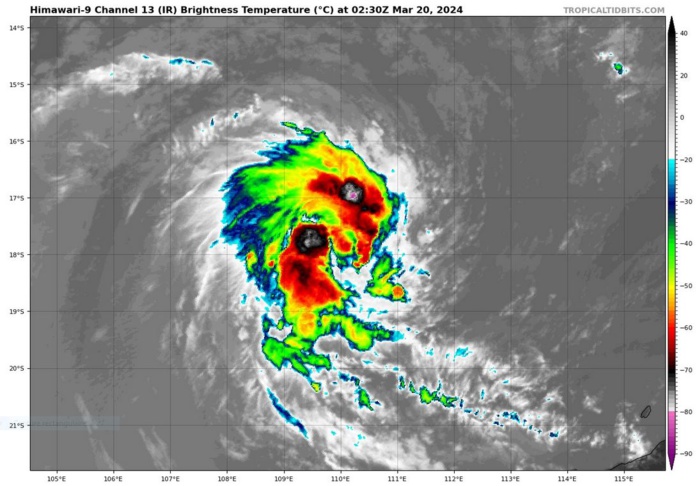 TC 18S forecast to reach CAT 1 US within 48H//TC 19P(MEGAN) remnants over-land // 3 Week TC Formation Probability//2003utc