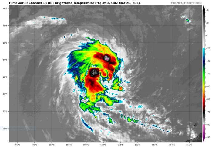 TC 18S forecast to reach CAT 1 US within 48H//TC 19P(MEGAN) remnants over-land // 3 Week TC Formation Probability//2003utc TC 18S forecast to reach CAT 1 US within 48H//TC 19P(MEGAN) remnants over-land // 3 Week TC Formation Probability//2003utc