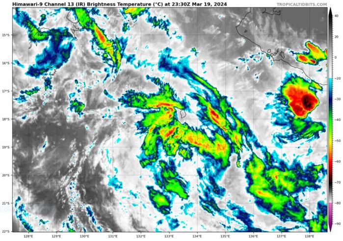 TC 18S forecast to reach CAT 1 US within 48H//TC 19P(MEGAN) remnants over-land // 3 Week TC Formation Probability//2003utc TC 18S forecast to reach CAT 1 US within 48H//TC 19P(MEGAN) remnants over-land // 3 Week TC Formation Probability//2003utc