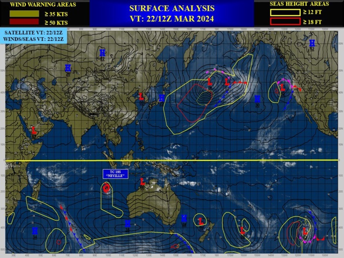 TC 18S(NEVILLE) peaked at CAT 4 US well above forecast//INVEST 95S// ECMWF 10 Day Storm Tracks// 2215utc