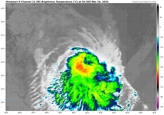 TC 18S(NEVILLE) rapidly weakening//INVEST 95S// ECMWF 10 Day Storm Tracks// 2403utc