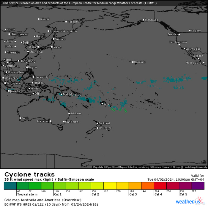 TC 18S(NEVILLE) remnants dying down// INVEST 95S under watch// ECMWF 10 Day Storm Tracks//2500utc