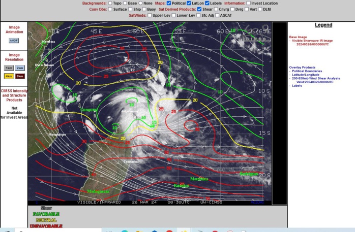 TC 20S intensifying next 72H and to curve to the SouthEast after 48H// 2603utc