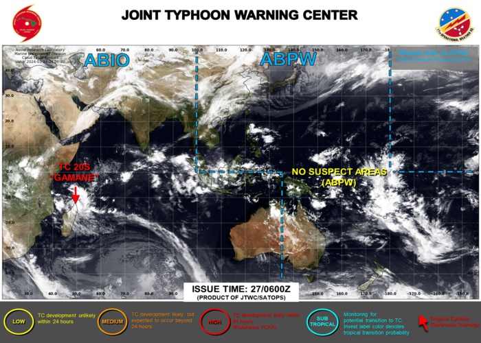 JTWC IS ISSUING 12HOURLY WARNINGS AND 3HOURLY SATELLITE BULLETINS ON TC 20S