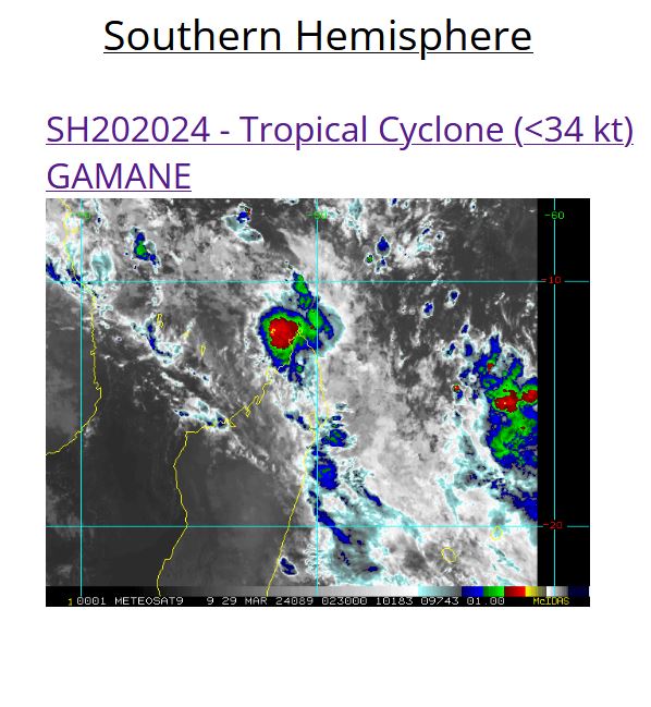 REMNANTS of TC 20S(GAMANE)// ECMWF 10 Day Storm Tracks// 2903utc