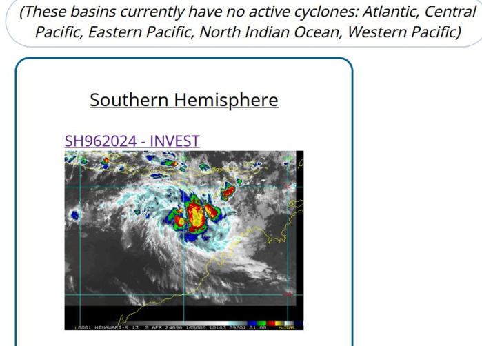 Tropical Cyclone Formation Alert for INVEST 96S// ECMWF 10 Day Storm Tracks// 0509utc