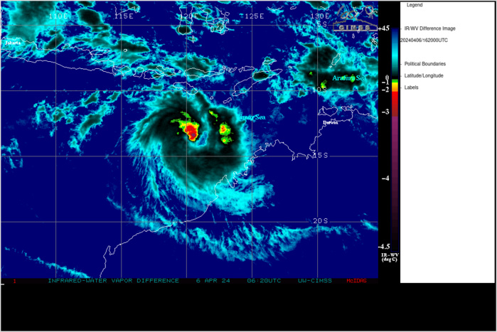 SATELLITE ANALYSIS, INITIAL POSITION AND INTENSITY DISCUSSION: ANIMATED ENHANCED INFRARED (EIR) SATELLITE IMAGERY DEPICTS A  CONSOLIDATING SYSTEM, WITH A DEVELOPING CENTRAL DENSE OVERCAST AND  WEAK DEVELOPING EYE. A 061053Z SSMIS 91 GHZ MICROWAVE IMAGE REVEALS  DEEP CONVECTIVE BANDING WRAPPING TIGHTLY INTO A DEFINED LOW-LEVEL  CIRCULATION CENTER, WHICH SUPPORTS THE INITIAL POSITION WITH HIGH  CONFIDENCE. ALTHOUGH THERE IS DRY AIR PRESENT OVER THE WESTERN  PERIPHERY OF THE SYSTEM, THERE IS A DEEP MOIST CORE AS WELL AS ROBUST  POLEWARD OUTFLOW, LOW VERTICAL WIND SHEAR AND WARM SST VALUES. THE  INITIAL INTENSITY OF 55 KTS IS ASSESSED WITH HIGH CONFIDENCE BASED ON  SUBJECTIVE DVORAK INTENSITY ESTIMATES OF 55 KNOTS FROM ALL AGENCIES.  CIMSS OBJECTIVE INTENSITY ESTIMATES HAVE INCREASED MARKEDLY, WITH ADT  AND AIDT ESTIMATES RANGING FROM 49 TO 59 KNOTS.