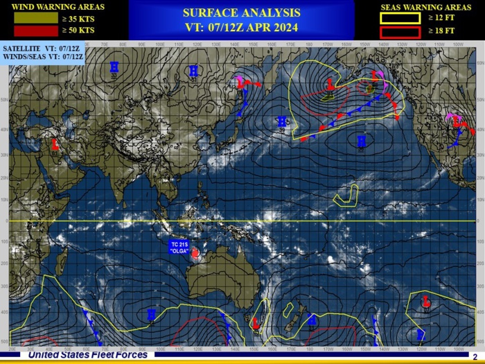TC 21S(OLGA) reaches CAT 3 US still intensifying// ECMWF 10 Day Storm Tracks// 0709utc TC 21S(OLGA) reaches CAT 3 US still intensifying// ECMWF 10 Day Storm Tracks// 0709utc